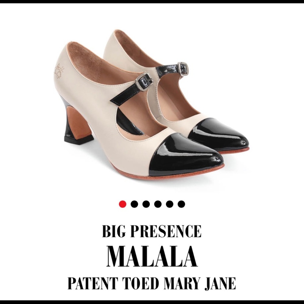 Brand new John Fleuvog Malala buckle patent pump